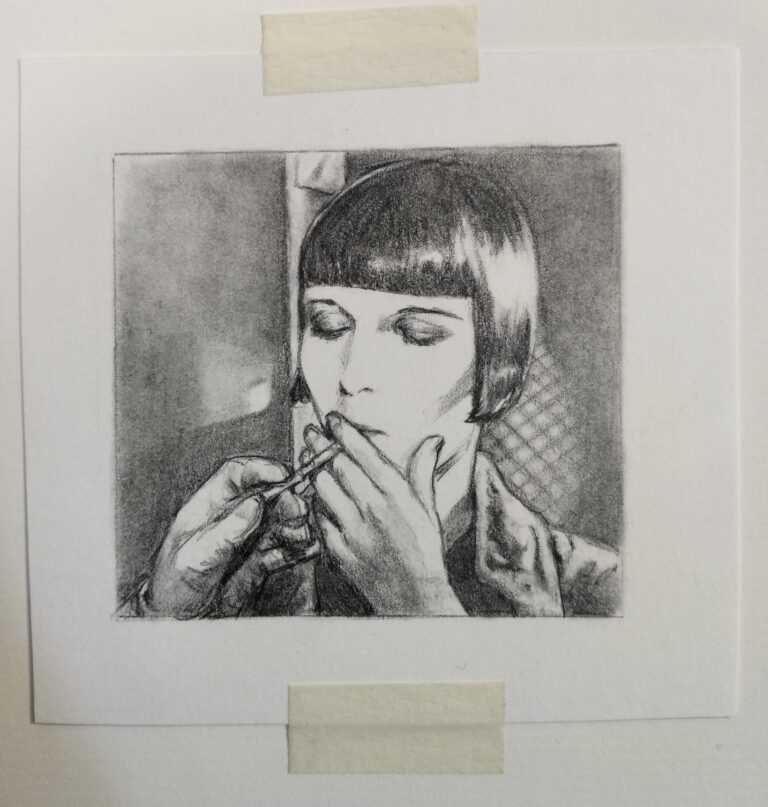 Louise Brooks Graphite Illustration